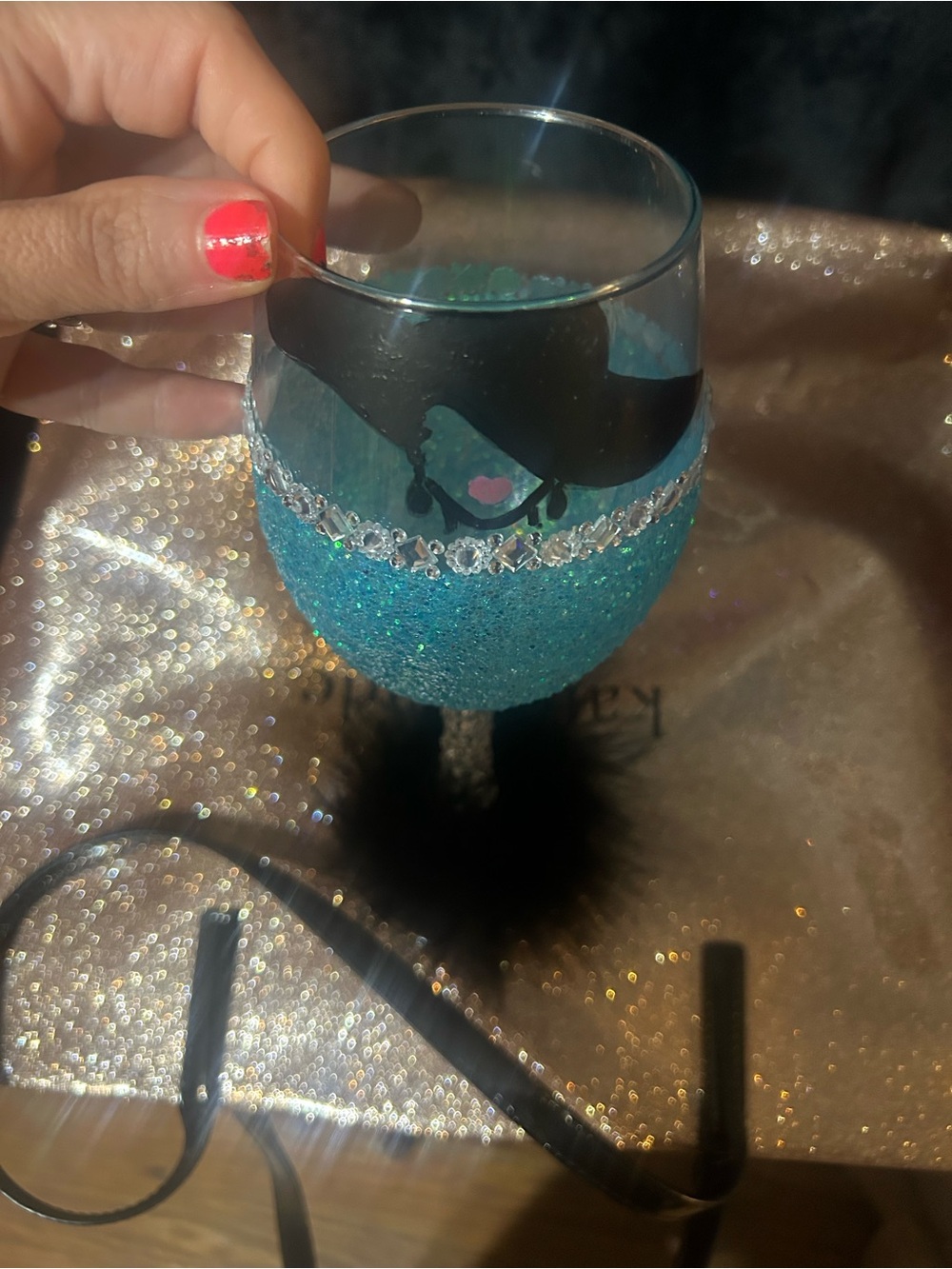Handmade wine glass